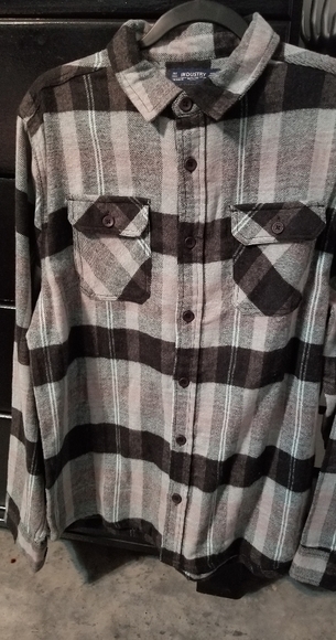 Grey flannel shirt - Picture 5 of 12